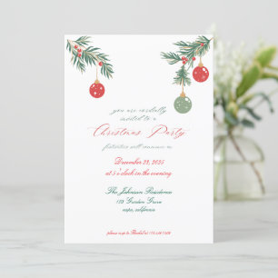 Convite de festas de Natal
