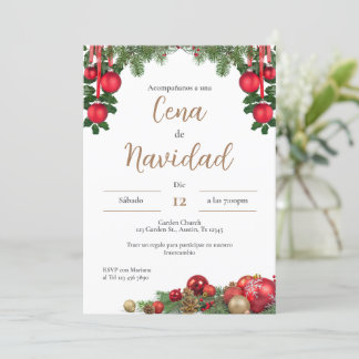 Convite de festas de Natal