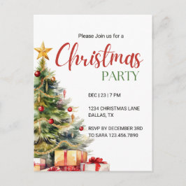 Convite de festas de Natal