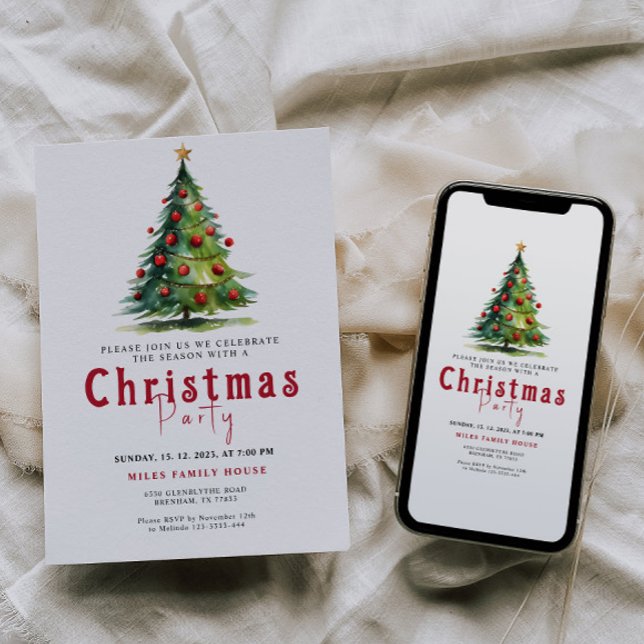 Convite de festas de Natal (Criador carregado)