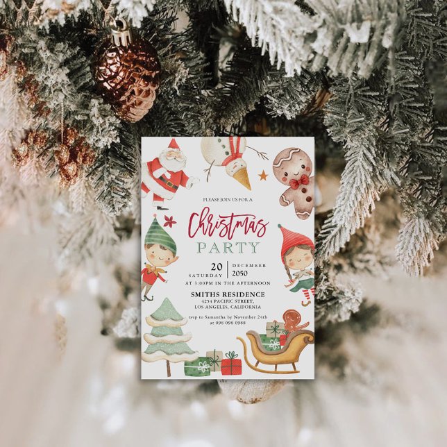 Convite de festas de Natal (Criador carregado)