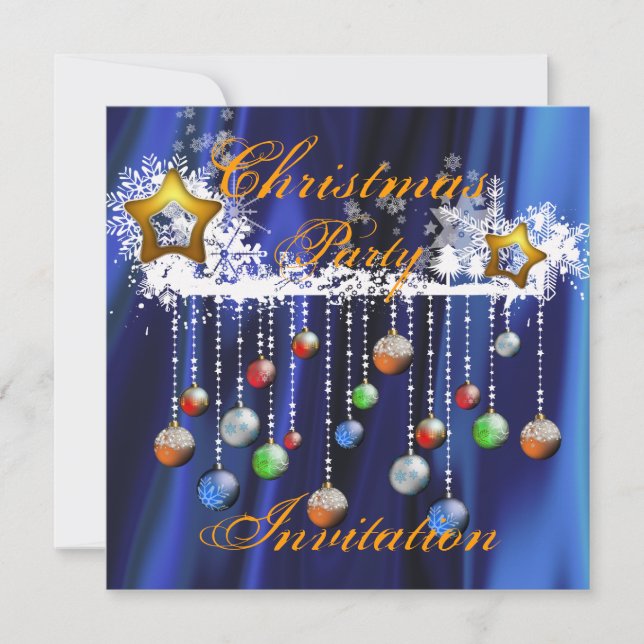 Convite de festas de Natal (Frente)