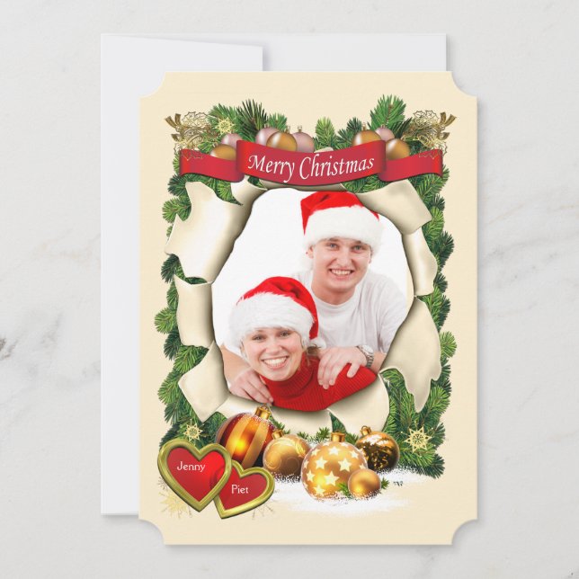 Convite de festas de Natal (Frente)