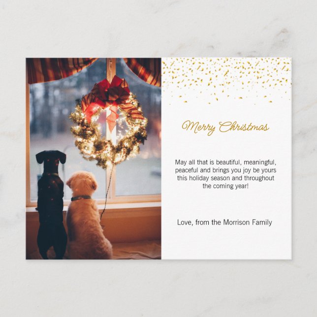 Convite de festas de Natal, Cartão postal do Convi (Frente)