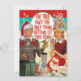 Convite de festas de Natal - Casal