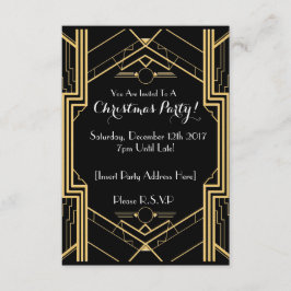 convite de festas de Natal da Época de 1920