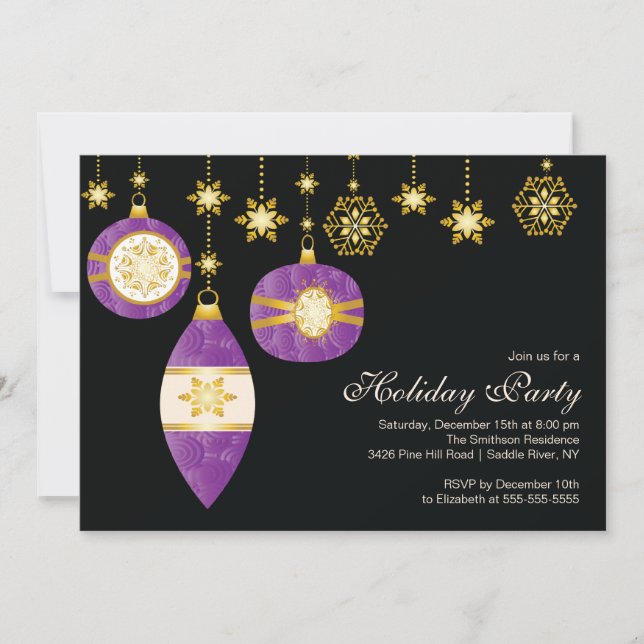 Convite de festas de Natal das Bolas (Frente)