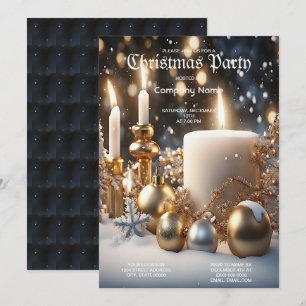 Convite de festas de Natal das Velas de Férias