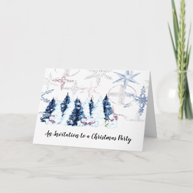 Convite de festas de Natal de Férias (Frente)