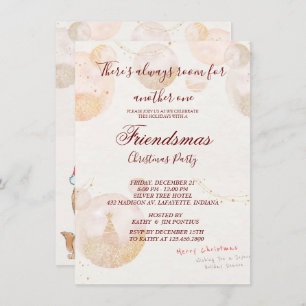 Convite de festas de Natal de Friendsmas de Waterc