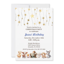 Convite de festas de Natal de Jesus