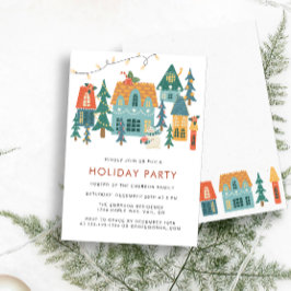 Convite de festas de Natal de Natal de Retro Holid