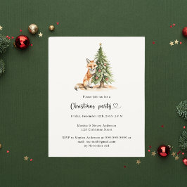 Convite de festas de Natal de pinheiro