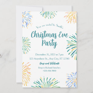 Convite de festas de Natal de Watercolor
