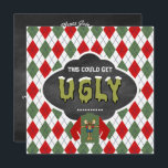 Convite de festas de Natal do Chalkboard Ugly Swea<br><div class="desc">Personalize este divertido Convite de festas de Natal do Chalkboard/ Retro, no estilo Ugly Sweater, de acordo com as suas especificações de evento. Consulte a faixa de cheios de produtos correspondentes garantidos para fazer do evento um evento bem-sucedido no armazenamento. As imagens usadas neste item são licenciadas por © Graphics...</div>