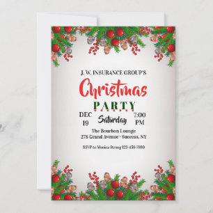 Convite de festas de Natal do Jubilant Holiday