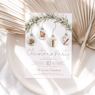 Convite de festas de Natal do Ornament