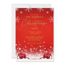 Convite de festas de Natal do Ouro Vermelho