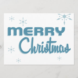 Convite de festas de Natal do Século Médio Retro B