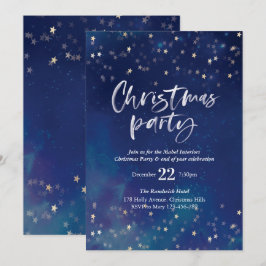 Convite de festas de Natal | Estrelas da meia-noit