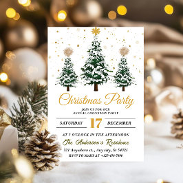 Convite de festas de Natal Festivo Simples