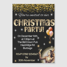 Convite de festas de Natal Magnético