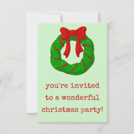 Convite de festas de Natal maravilhoso