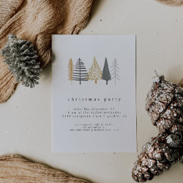 convite de festas de natal minimalista moderno