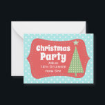 Convite de festas de Natal Moderno<br><div class="desc">Convite de festas de Natal brilhante e divertido com data e hora na frente e mais detalhes sobre o contrário.</div>