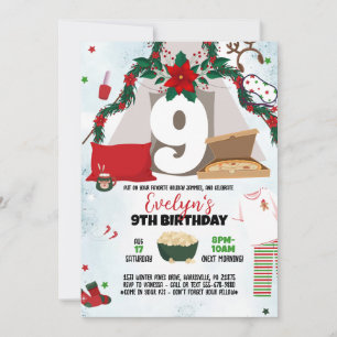 Convite de festas de Natal Pajama