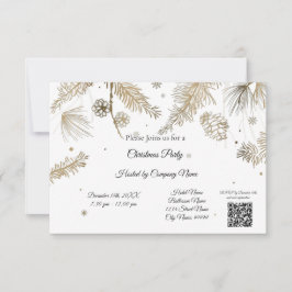 Convite de festas de Natal para Empresas Elegantes