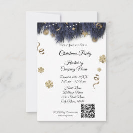 Convite de festas de Natal para Empresas Elegantes