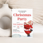 Convite de festas de Natal para Papais noeis Retro<br><div class="desc">Espalhe a alegria do feriado com o nosso convite imprimível de Natal,  perfeito para reunir amigos e família para uma celebração festiva. Com designs elegantes e texto fácil de editar,  este convite define o tom para uma temporada de feriados alegre. 45SE C</div>