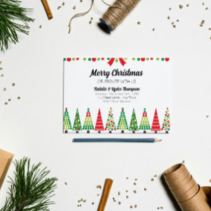 Convite de festas de Natal Retroativo