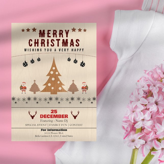 Convite de festas de Natal Russo (Criador carregado)