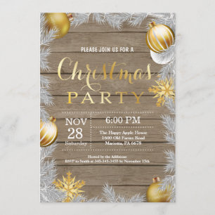 Convite de festas de Natal Russo e Dourado