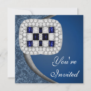 Convite de festas de Ouros de Sapphire