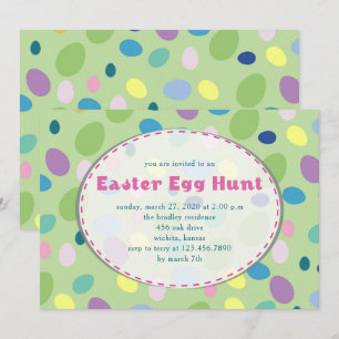 Convite de festas de Ovos de Páscoa Retroativos