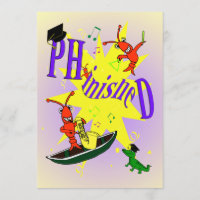 Convite de festas de Ph.d. de Cajun