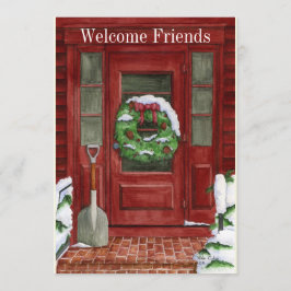 Convite de festas de Porta de Feriado