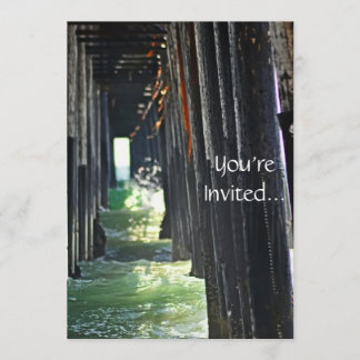 Convite de festas de praia