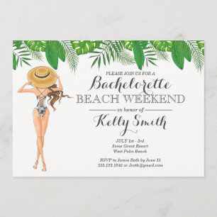 Convite de festas de praia de Bachelorette