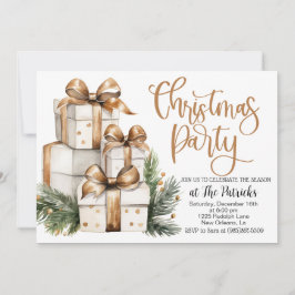 Convite de festas de presente de Natal