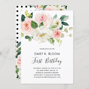 Convite de festas de primeiro aniversario da Baby 