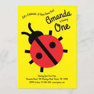 Convite de festas de primeiro aniversario das Garo