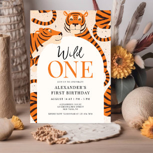 Convite de festas de primeiro aniversario Wild One