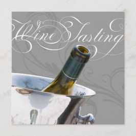 Convite de festas de Provando de vinho