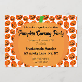 Convite de festas de Pumpkin