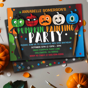 Convite de festas de Pumpkin para Crianças do Dia