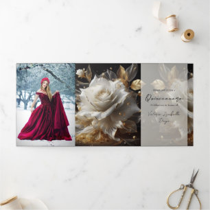 Convite de festas de Quinceanera de Foto Rosa Bran